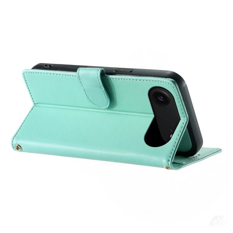 For iPhone Air Cute Cats Magnetic Closure Vegan Leather Phone Case with Strap