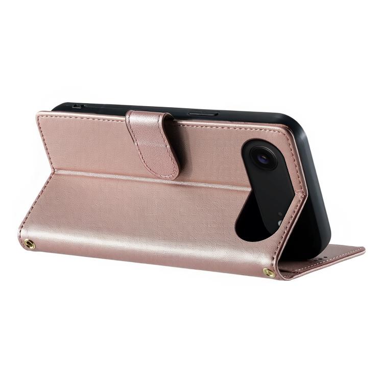 For iPhone Air Cute Cats Magnetic Closure Vegan Leather Phone Case with Strap