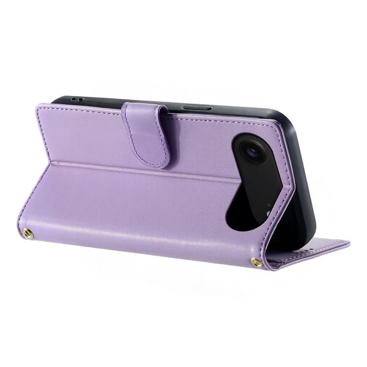For iPhone Air Cute Cats Magnetic Closure Vegan Leather Phone Case with Strap