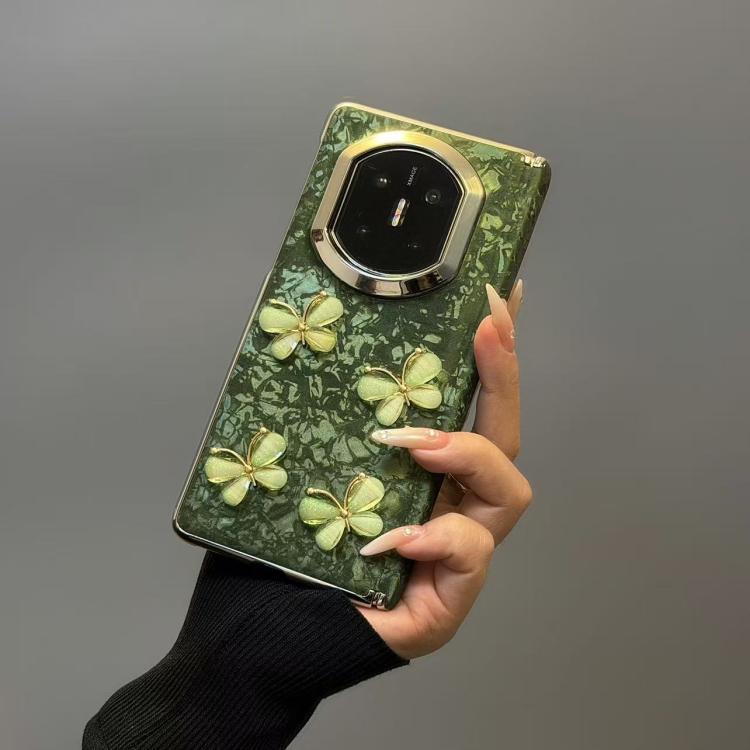 For Huawei Mate X5 Shell Texture Butterfly Pattern Shockproof Phone Case - Green