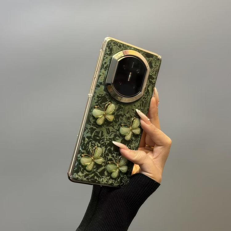 For Huawei Mate X5 Shell Texture Butterfly Pattern Shockproof Phone Case - Green