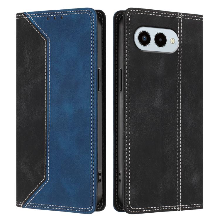 For T-Mobile Revvl 8 / T Phone 3 5G Skin Feel Two-tone RFID Blocking Vegan Leather Phone Case