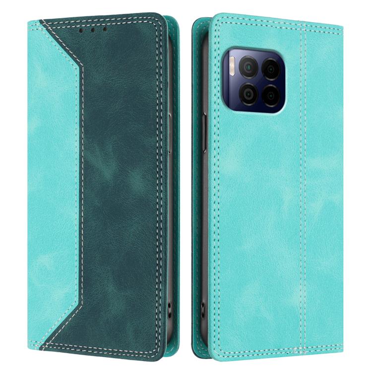 For T-Mobile Revvl 7 Pro / T Phone 2 Pro 5G Skin Feel Two-tone RFID Blocking Vegan Leather Phone Case