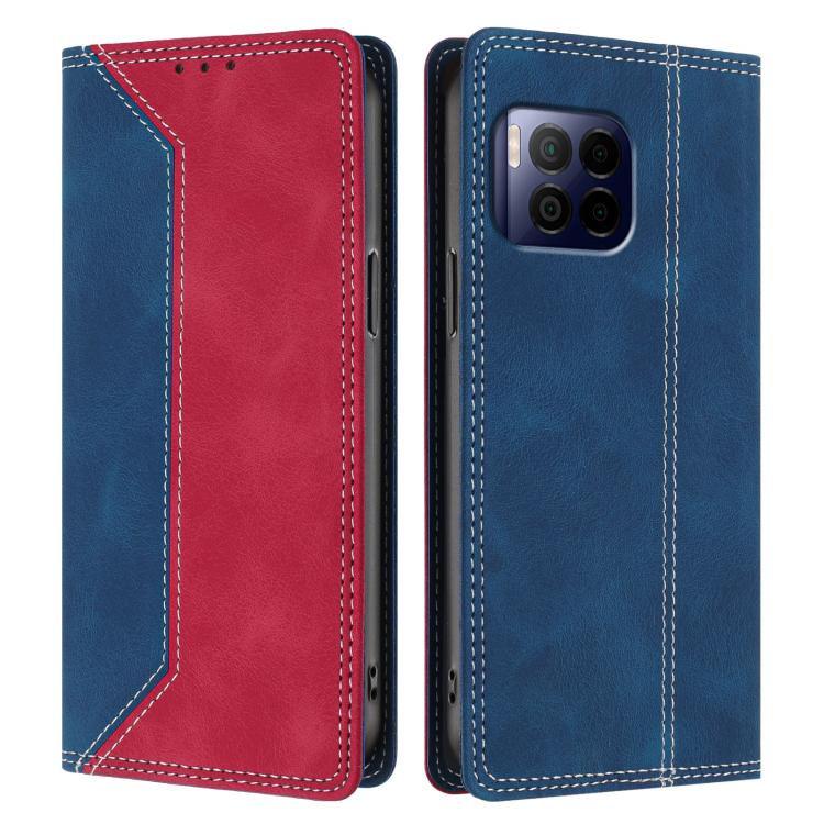 For T-Mobile Revvl 7 Pro / T Phone 2 Pro 5G Skin Feel Two-tone RFID Blocking Vegan Leather Phone Case