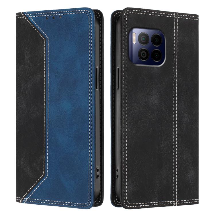 For T-Mobile Revvl 7 Pro / T Phone 2 Pro 5G Skin Feel Two-tone RFID Blocking Vegan Leather Phone Case