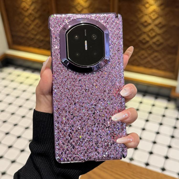 For Huawei Mate X7 Glitter Sequins Shockproof Phone Case with Frame