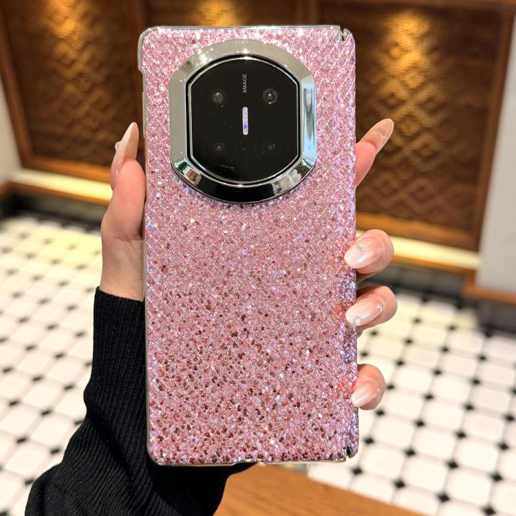 For Huawei Mate X5 Glitter Sequins Shockproof Phone Case with Frame