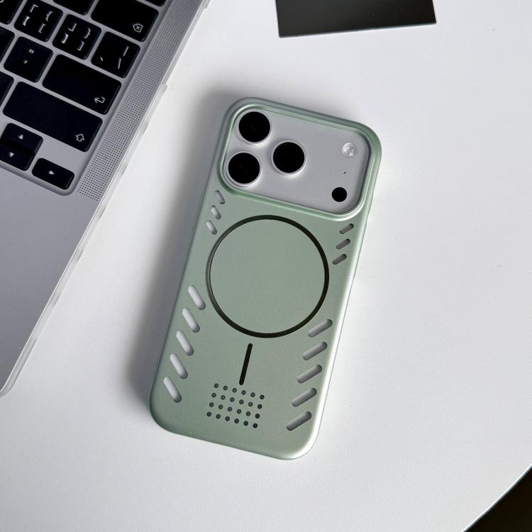 For iPhone 14 Pro Max Metallic Paint Cooling PC Magnetic Phone Case