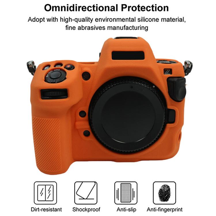 For Nikon Z 8 Litchi Texture Soft Silicone Camera Protective Case