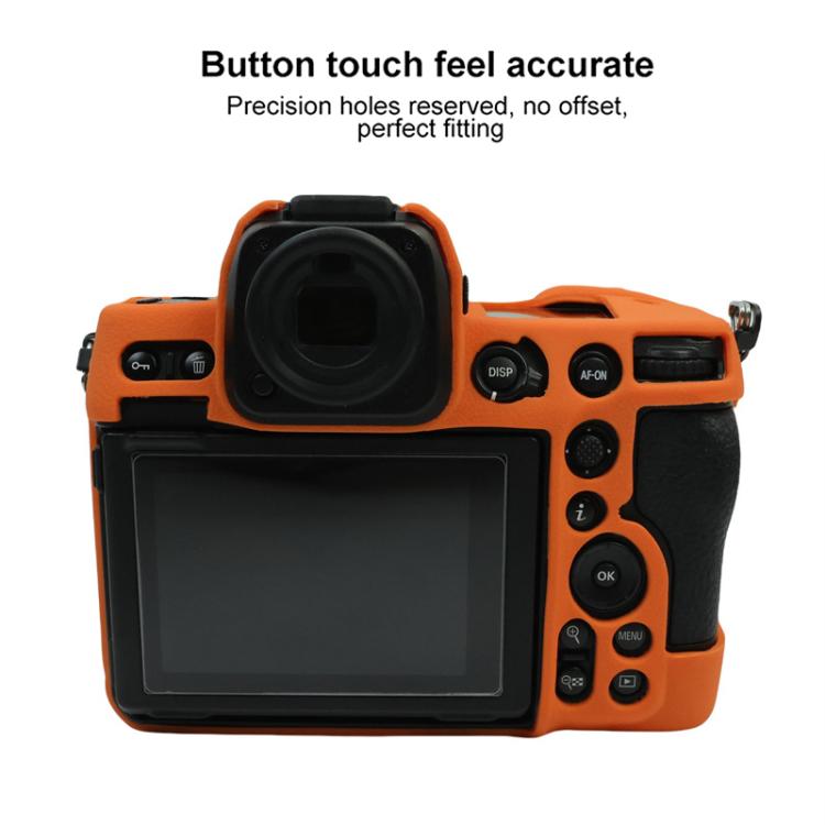 For Nikon Z 8 Litchi Texture Soft Silicone Camera Protective Case
