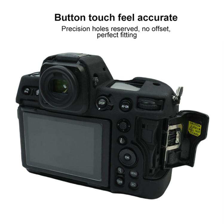 For Nikon Z 8 Litchi Texture Soft Silicone Camera Protective Case