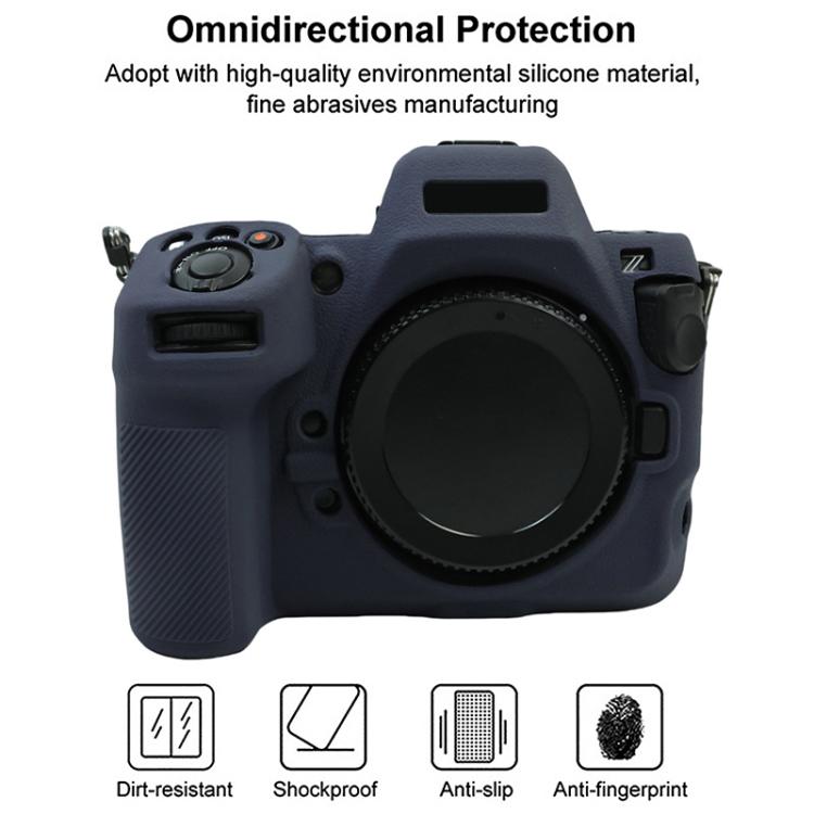 For Nikon Z 8 Litchi Texture Soft Silicone Camera Protective Case
