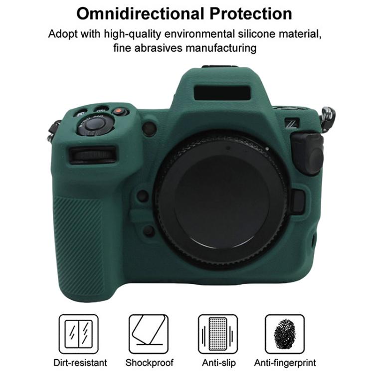 For Nikon Z 8 Litchi Texture Soft Silicone Camera Protective Case