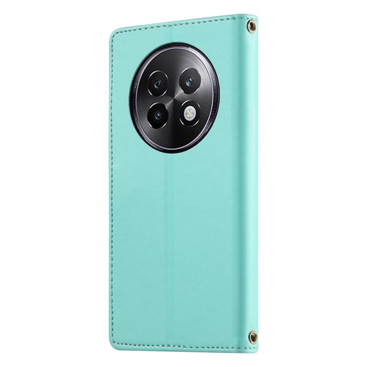For Realme 13+ Cute Cats Magnetic Closure Vegan Leather Phone Case with Strap