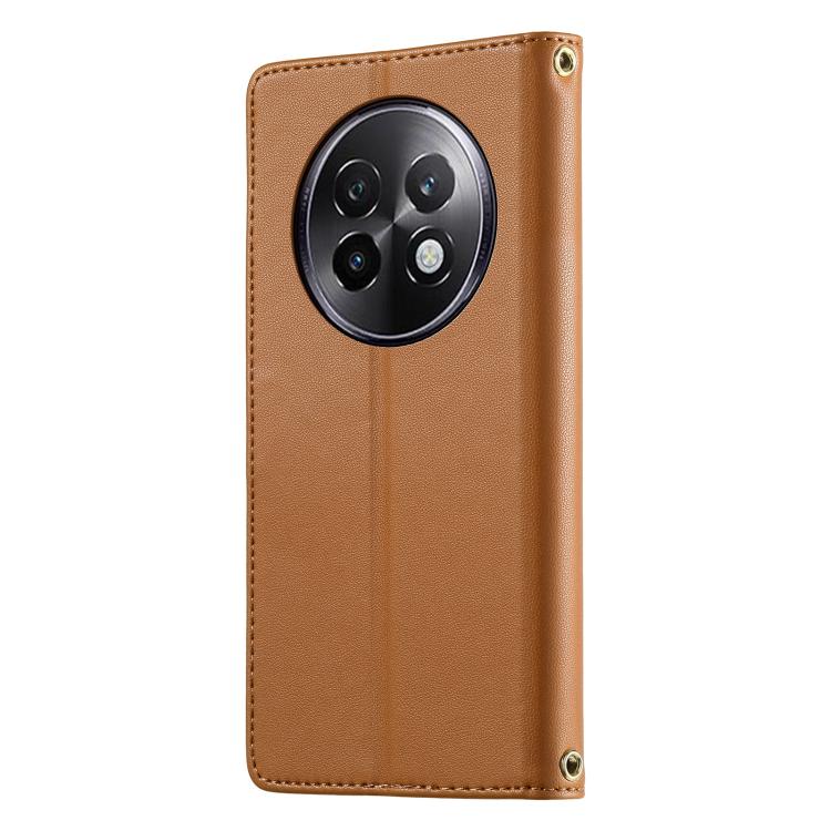 For Realme 13+ Cute Cats Magnetic Closure Vegan Leather Phone Case with Strap