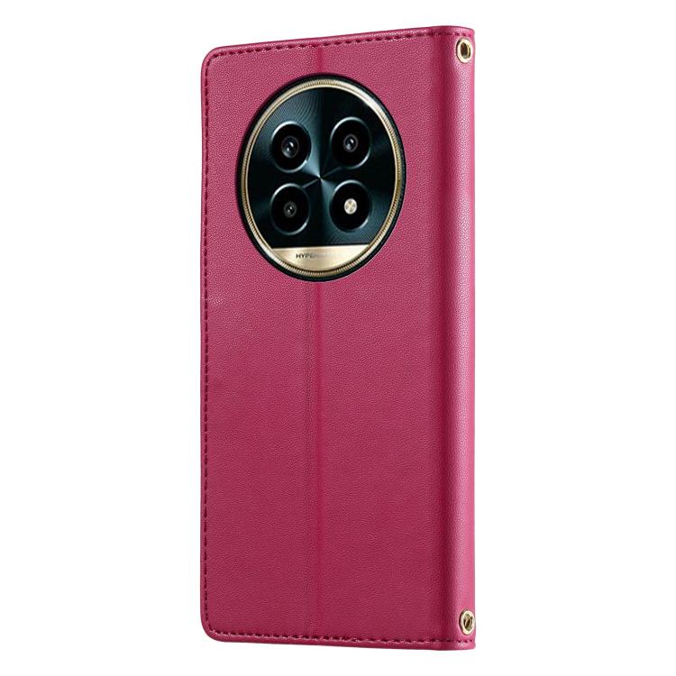 For Realme 13 Pro 5G / 13 Pro+ 5G Cute Cats Magnetic Closure Vegan Leather Phone Case with Strap
