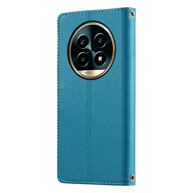 For Realme 13 Pro 5G / 13 Pro+ 5G Cute Cats Magnetic Closure Vegan Leather Phone Case with Strap