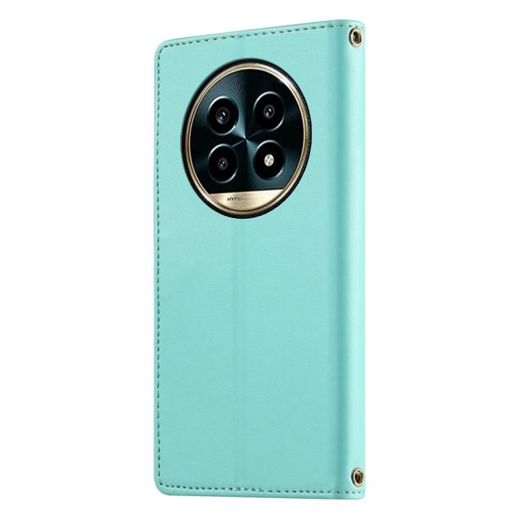 For Realme 13 Pro 5G / 13 Pro+ 5G Cute Cats Magnetic Closure Vegan Leather Phone Case with Strap