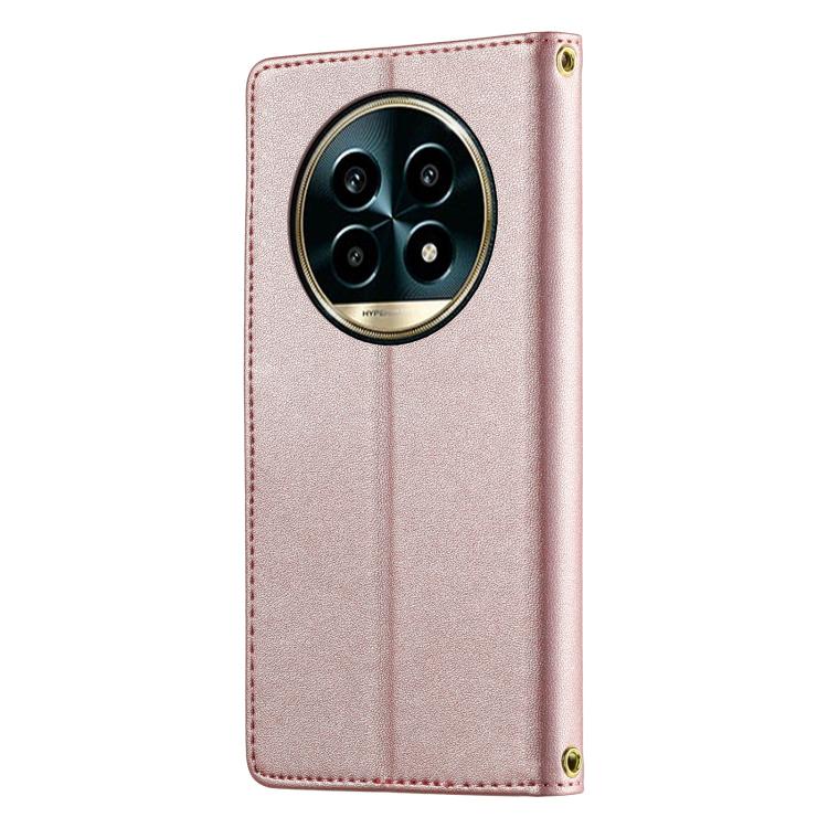 For Realme 13 Pro 5G / 13 Pro+ 5G Cute Cats Magnetic Closure Vegan Leather Phone Case with Strap