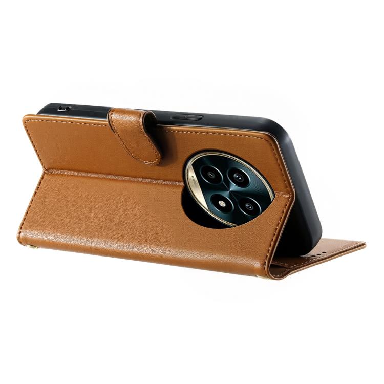 For Realme 13 Pro 5G / 13 Pro+ 5G Cute Cats Magnetic Closure Vegan Leather Phone Case with Strap
