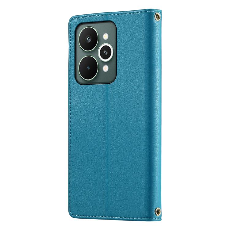 For Realme 15 / 15 Pro 5G Cute Cats Magnetic Closure Vegan Leather Phone Case with Strap