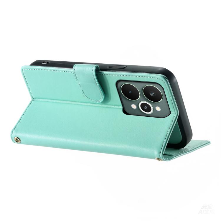 For Realme 15 / 15 Pro 5G Cute Cats Magnetic Closure Vegan Leather Phone Case with Strap