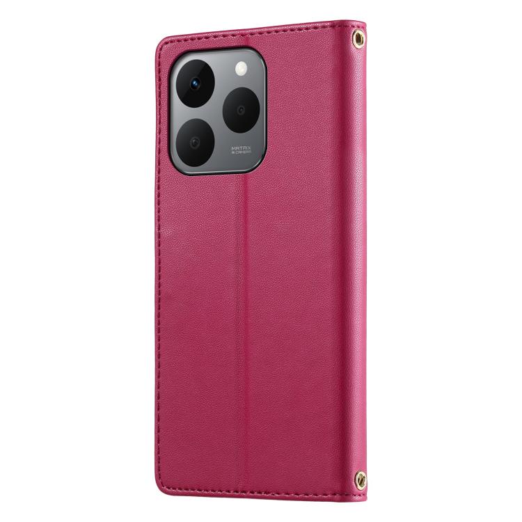 For Realme 15T 5G Cute Cats Magnetic Closure Vegan Leather Phone Case with Strap