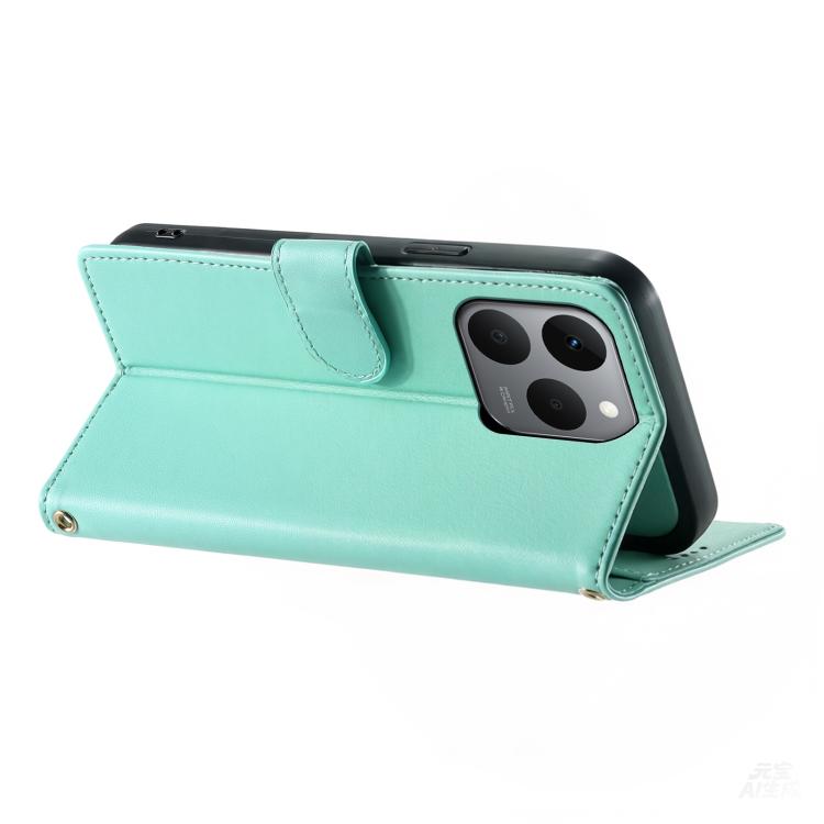 For Realme 15T 5G Cute Cats Magnetic Closure Vegan Leather Phone Case with Strap