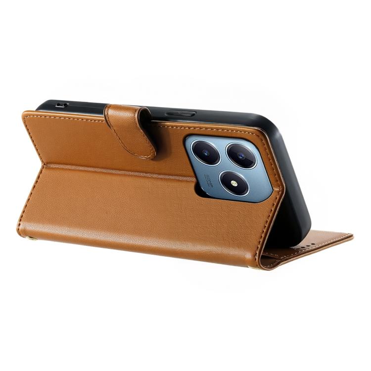 For Realme C63 4G / C61 4G / Narzo N63 4G Cute Cats Magnetic Closure Vegan Leather Phone Case with Strap