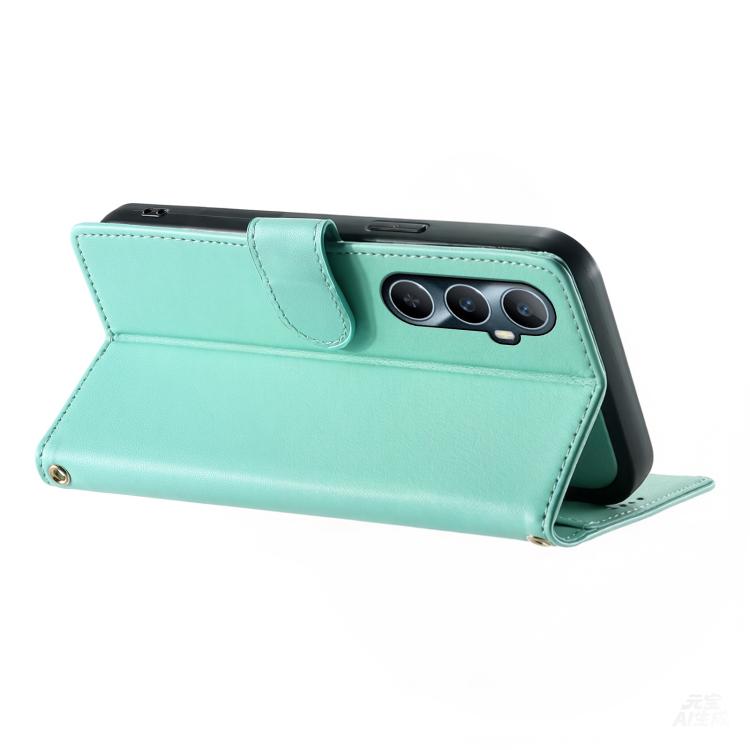 For Realme C65 4G Cute Cats Magnetic Closure Vegan Leather Phone Case with Strap