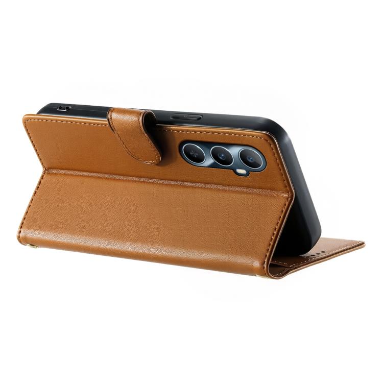 For Realme C65 4G Cute Cats Magnetic Closure Vegan Leather Phone Case with Strap