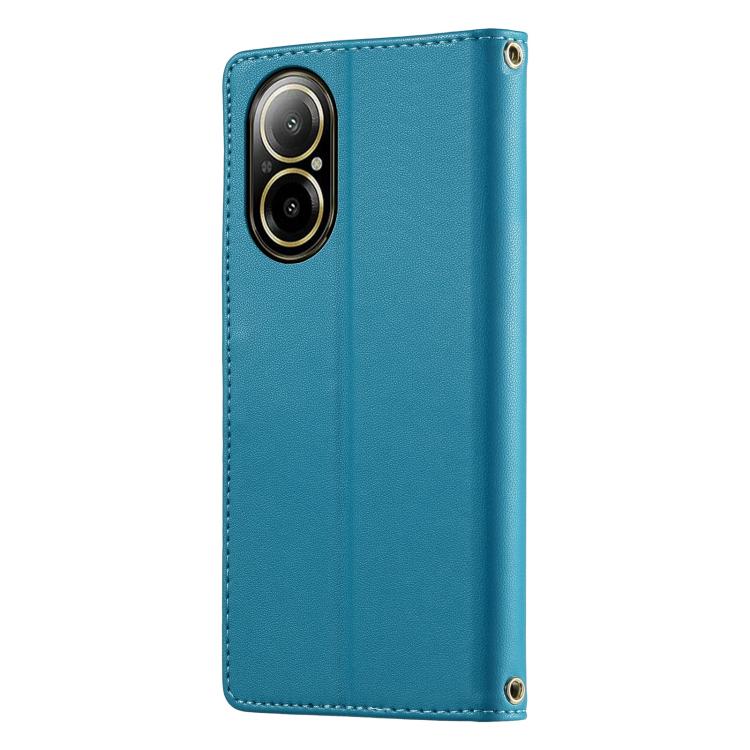 For Realme C67 4G / 12 Lite 4G Cute Cats Magnetic Closure Vegan Leather Phone Case with Strap