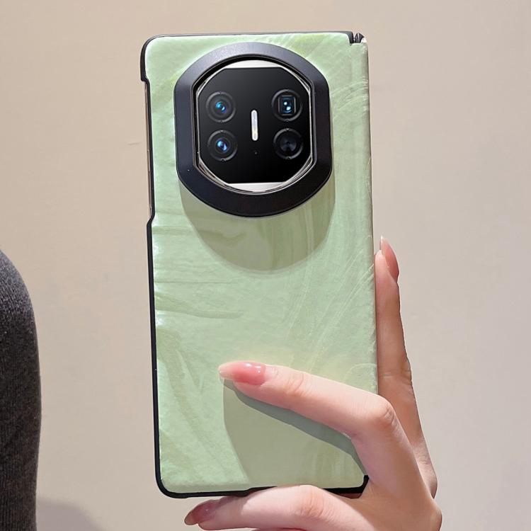 For Huawei Mate X5 Matte Skin Feel Black Frame Silk Flow Texture Pattern Shockproof Phone Case