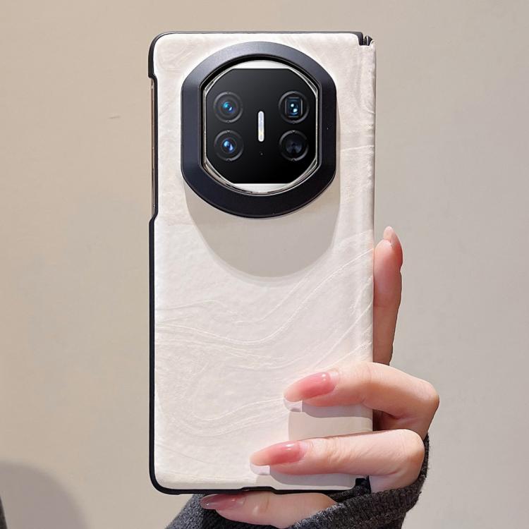For Huawei Mate X5 Matte Skin Feel Black Frame Silk Flow Texture Pattern Shockproof Phone Case