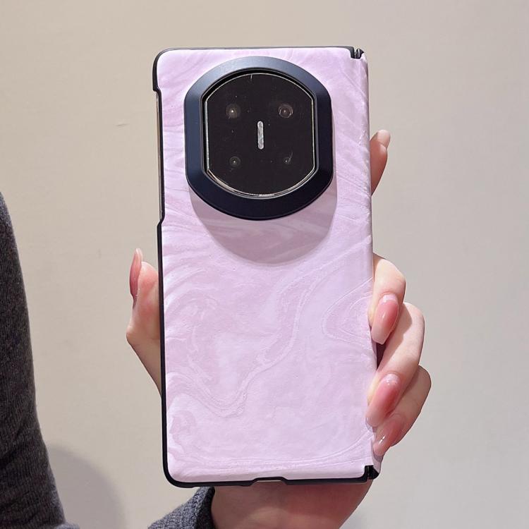 For Huawei Mate X7 Matte Skin Feel Black Frame Silk Flow Texture Pattern Shockproof Phone Case
