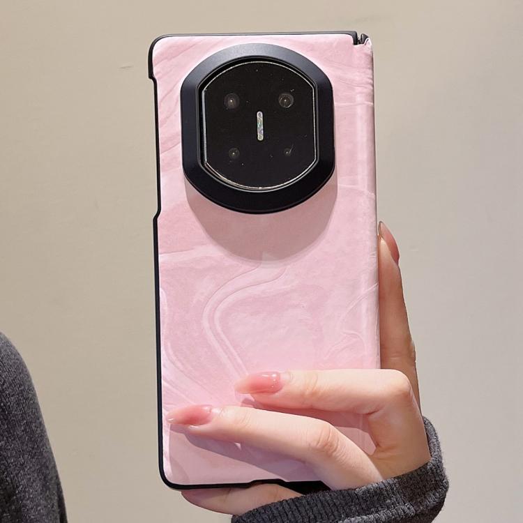 For Huawei Mate X7 Matte Skin Feel Black Frame Silk Flow Texture Pattern Shockproof Phone Case