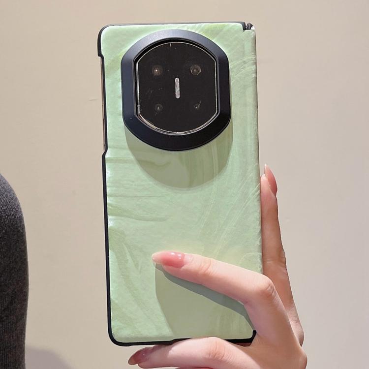 For Huawei Mate X7 Matte Skin Feel Black Frame Silk Flow Texture Pattern Shockproof Phone Case