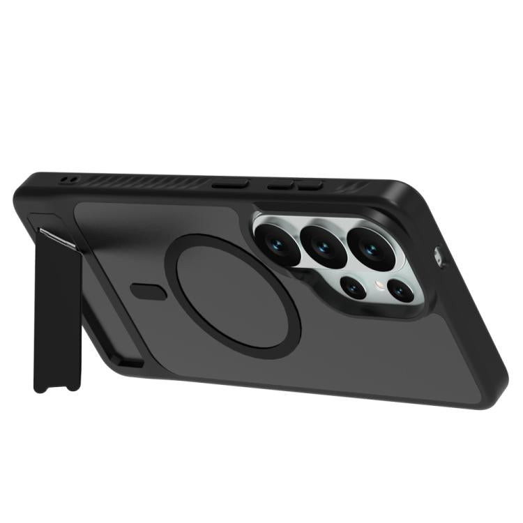 For Galaxy S26 Ultra 5G LeReach Le-Chic Series Integrated Hidden Kickstand Magnetic Phone Case