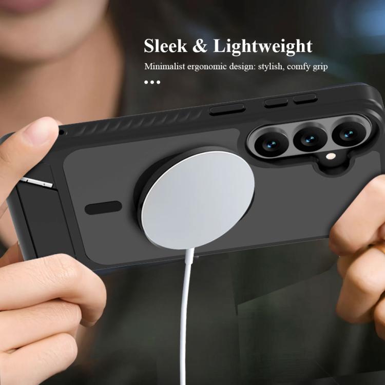 For Galaxy S26 5G LeReach Le-Chic Series Integrated Hidden Kickstand Magnetic Phone Case