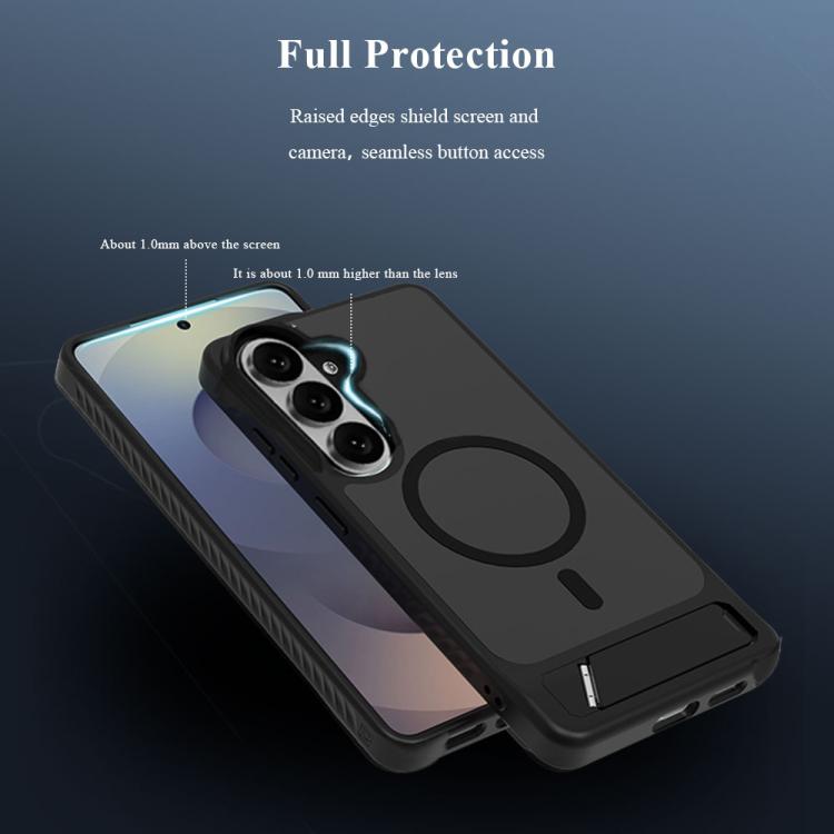 For Galaxy S26 5G LeReach Le-Chic Series Integrated Hidden Kickstand Magnetic Phone Case