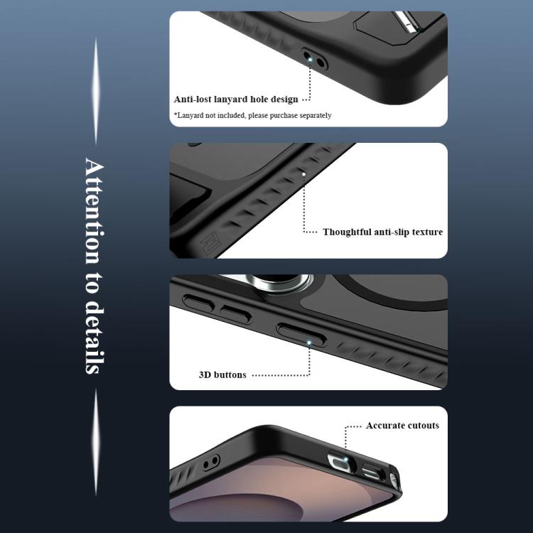 For Galaxy S26 5G LeReach Le-Chic Series Integrated Hidden Kickstand Magnetic Phone Case