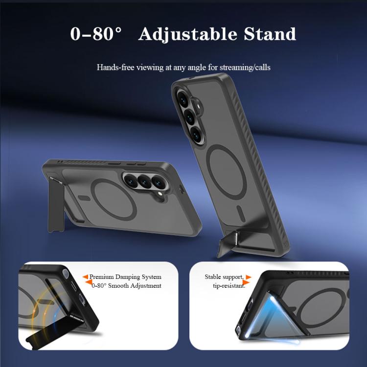 For Galaxy S26 5G LeReach Le-Chic Series Integrated Hidden Kickstand Magnetic Phone Case
