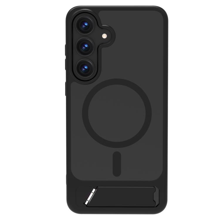 For Galaxy S25 FE 5G LeReach Le-Chic Series Integrated Hidden Kickstand Magnetic Phone Case