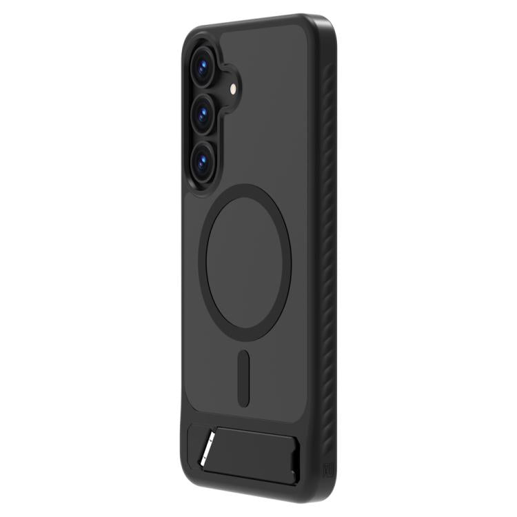 For Galaxy S25 FE 5G LeReach Le-Chic Series Integrated Hidden Kickstand Magnetic Phone Case