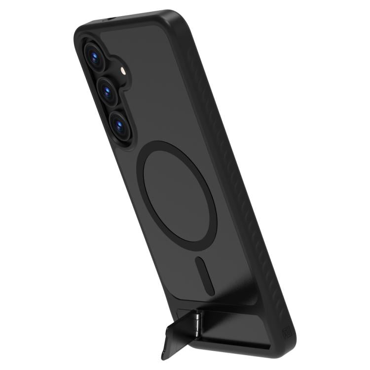 For Galaxy S25 FE 5G LeReach Le-Chic Series Integrated Hidden Kickstand Magnetic Phone Case