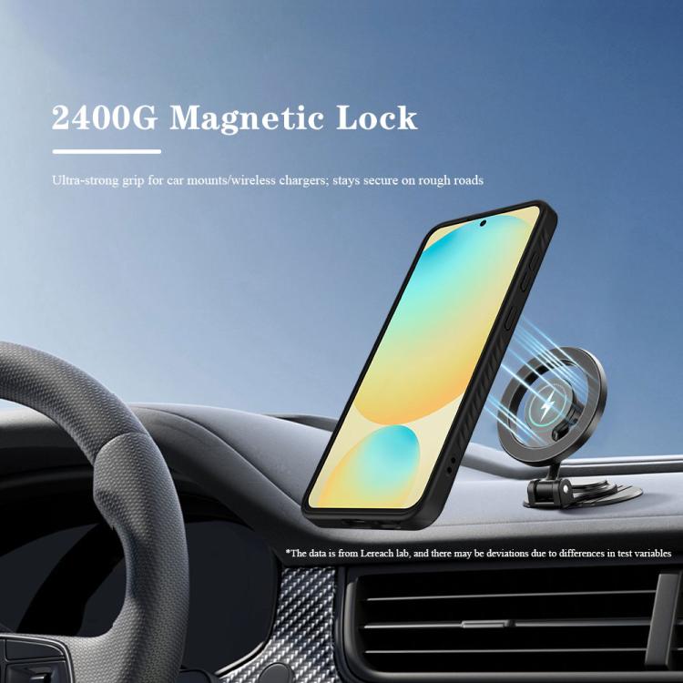 For Galaxy S25 FE 5G LeReach Le-Chic Series Integrated Hidden Kickstand Magnetic Phone Case