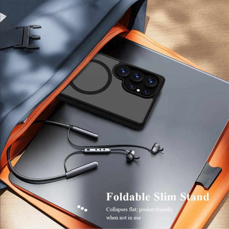 For Galaxy S25 Ultra 5G LeReach Le-Chic Series Integrated Hidden Kickstand Magnetic Phone Case