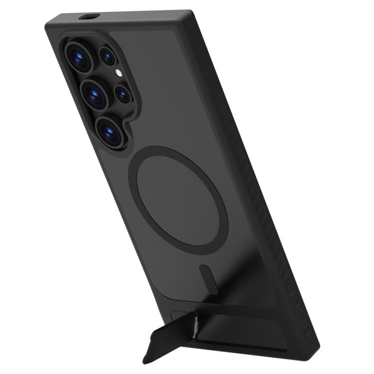 For Galaxy S24 Ultra 5G LeReach Le-Chic Series Integrated Hidden Kickstand Magnetic Phone Case
