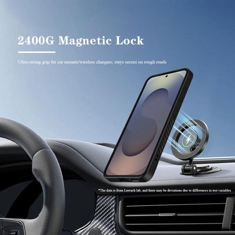 For Galaxy S24 5G/S25 5G LeReach Le-Chic Series Integrated Hidden Kickstand Magnetic Phone Case