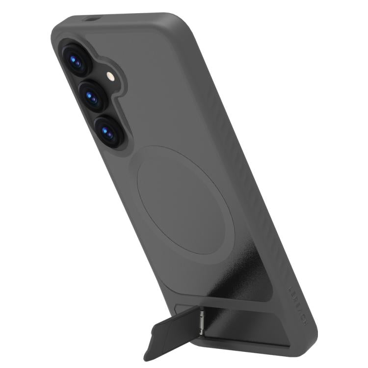 For Galaxy S24 5G/S25 5G LeReach Le-Chic Series Integrated Hidden Kickstand Magnetic Phone Case